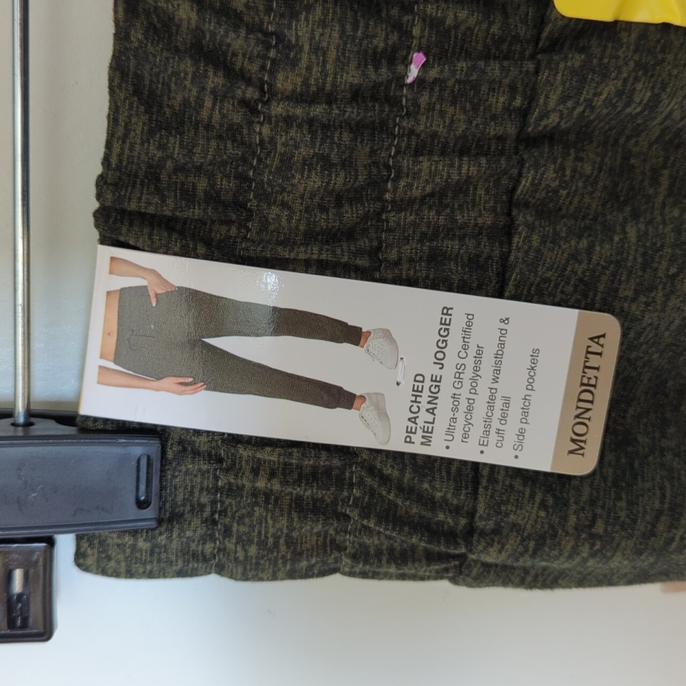 🌟 NWT Mondetta Size S Dark Green Peached Mélange Jogger - Chic & Comfy 🌟 - Picture 4 of 8